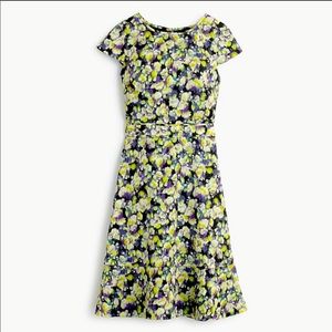 Jcrew Cap-sleeve Mid-length Dress in Clover